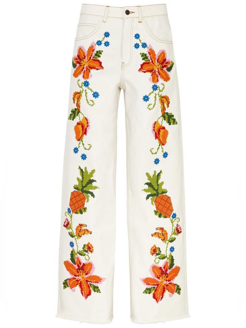 Farm Rio Embroidered Pants